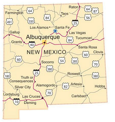 Map of New Mexico